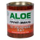 ALOE Грунт-эмаль 3 в 1  жидкий пластик 0,8кг Красно-коричневый